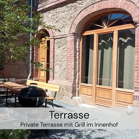 Appartamento Hexenburgbeidresden Mit Fasssauna Stylishes Designerappartement Mit Schlafsofa, Terrasse - Naehe Saechsische Schweiz Dresden Großharthau