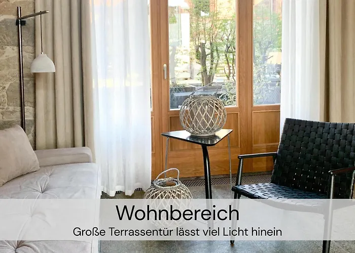 Hexenburgbeidresden Mit Fasssauna Stylishes Designerappartement Mit Schlafsofa, Terrasse - Naehe Saechsische Schweiz Dresden Daire Großharthau
