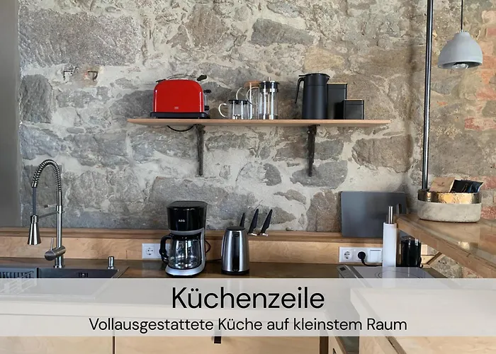 Hexenburgbeidresden Mit Fasssauna Stylishes Designerappartement Mit Schlafsofa, Terrasse - Naehe Saechsische Schweiz Dresden Daire *