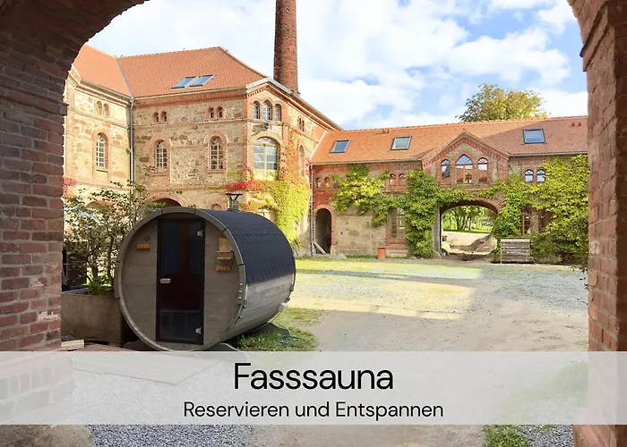 Hexenburgbeidresden Mit Fasssauna Stylishes Designerappartement Mit Schlafsofa, Terrasse - Naehe Saechsische Schweiz Dresden Daire Großharthau